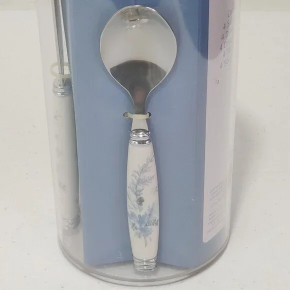 20 Piece Pfaltzgraff The Winter Frost Collection Flatware Set NEW